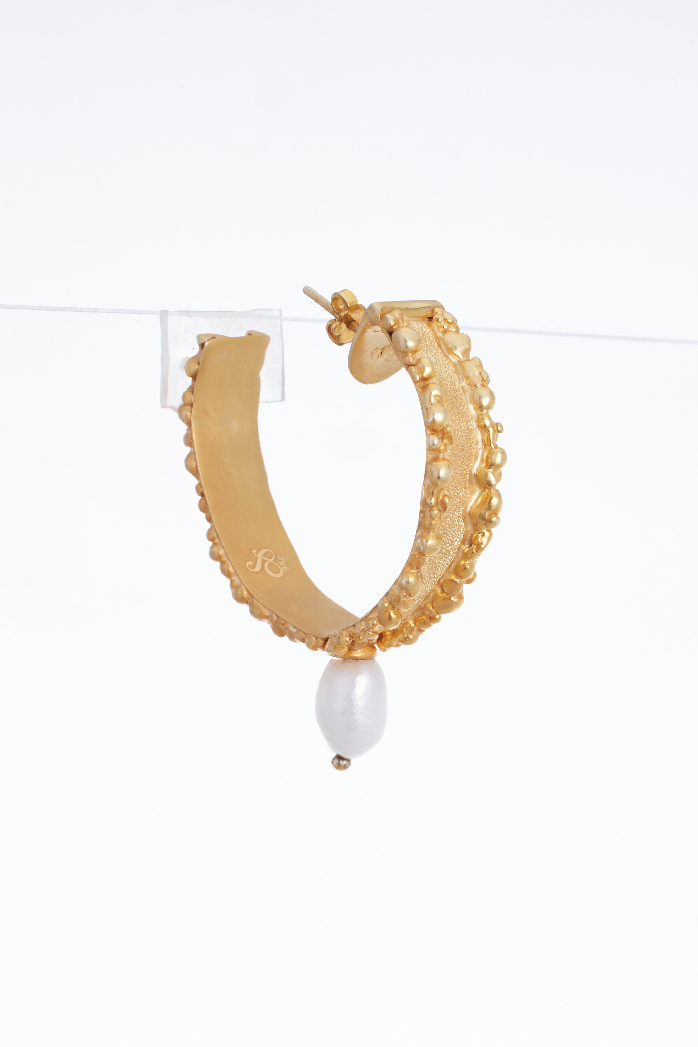 White Pearls Earrings